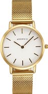 Adornia Frankfurt Quartz Mesh Strap Watch, 34mm