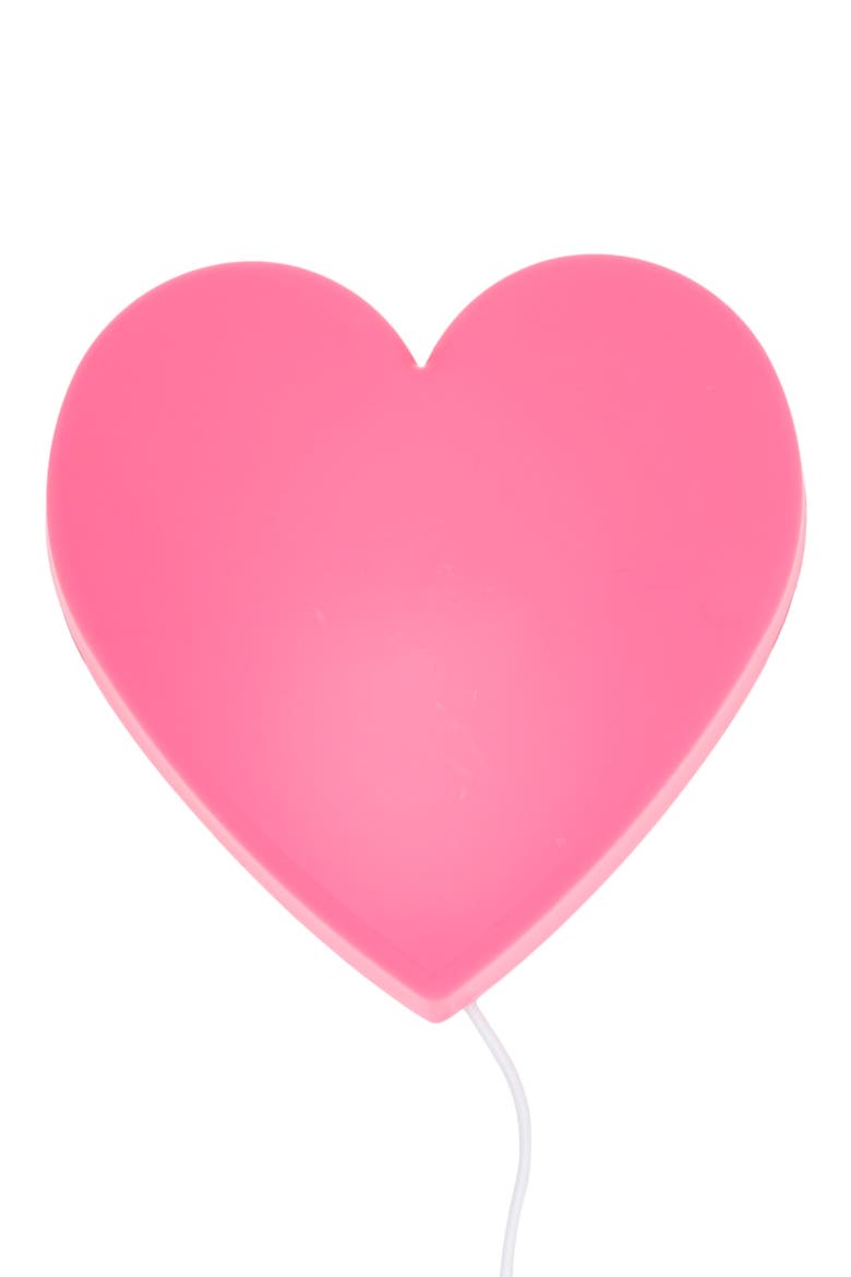 Heart Neon Wall Sign, Main, color, PINK