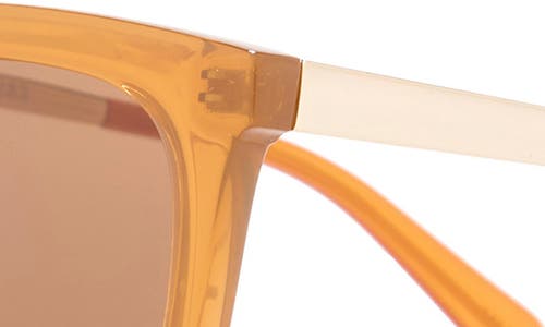 Quay 56mm Video On Square Sunglasses In Brown/brown Lens