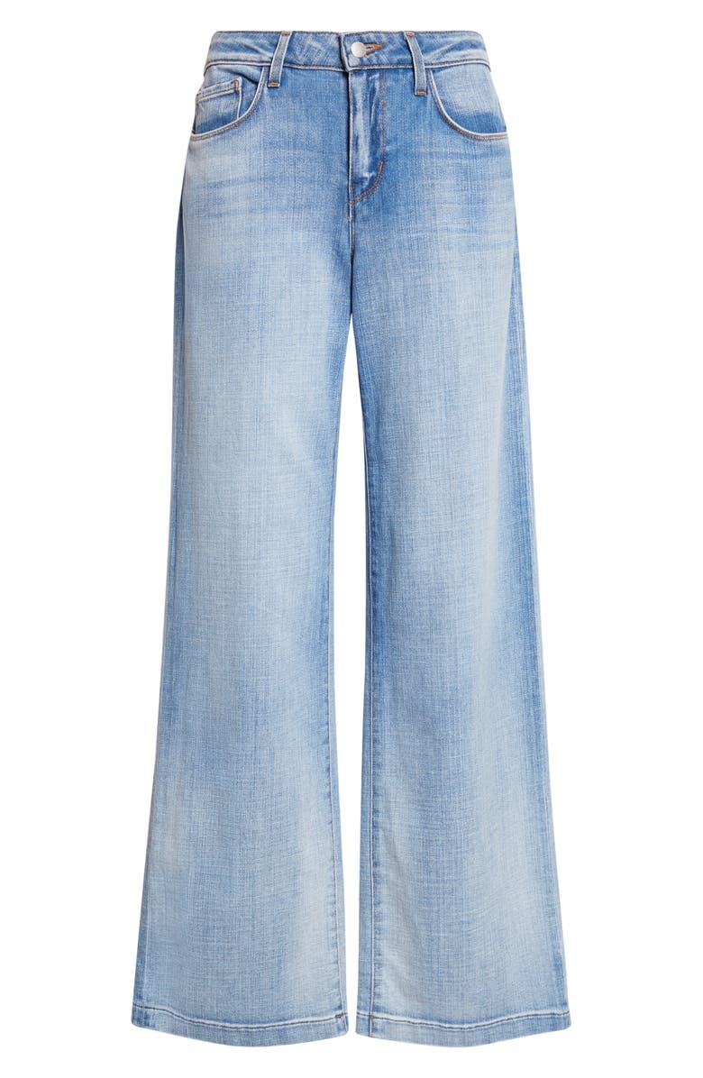 L'AGENCE Joanne Wide Leg Jeans, Alternate, color, Dry Ice