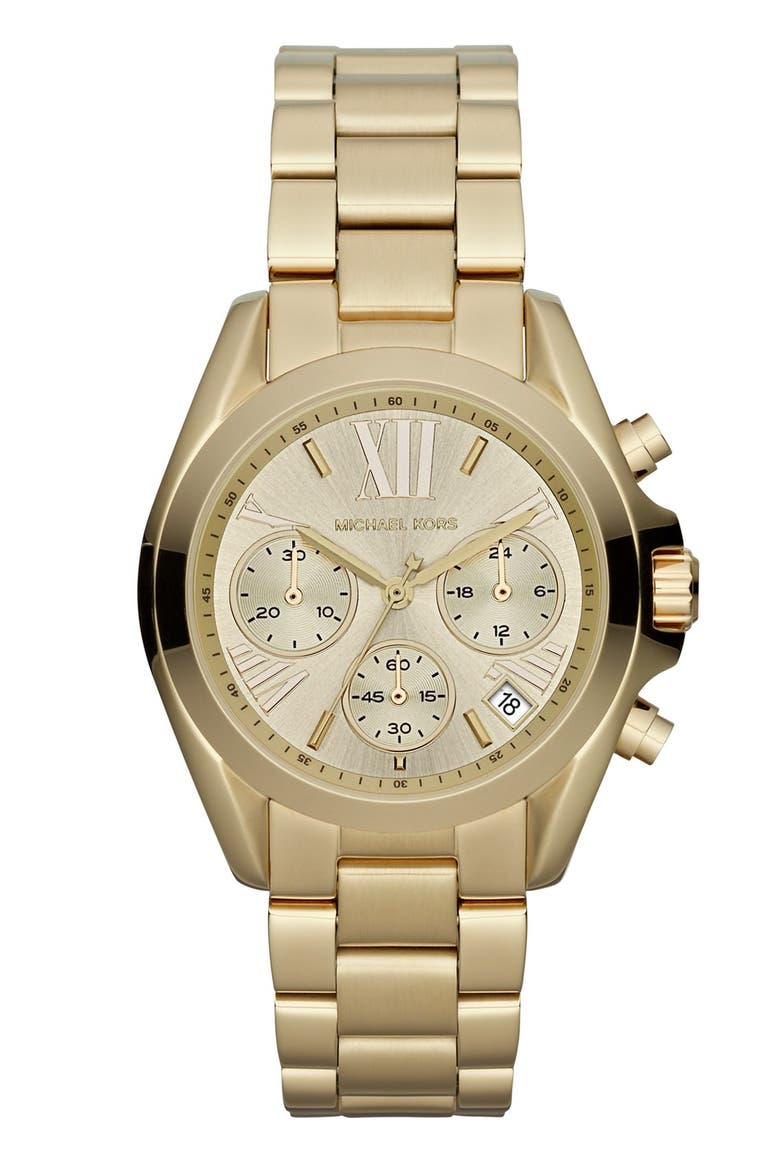 'Bradshaw - Mini' Chronograph Bracelet Watch, 36mm, Main, color, GOLD