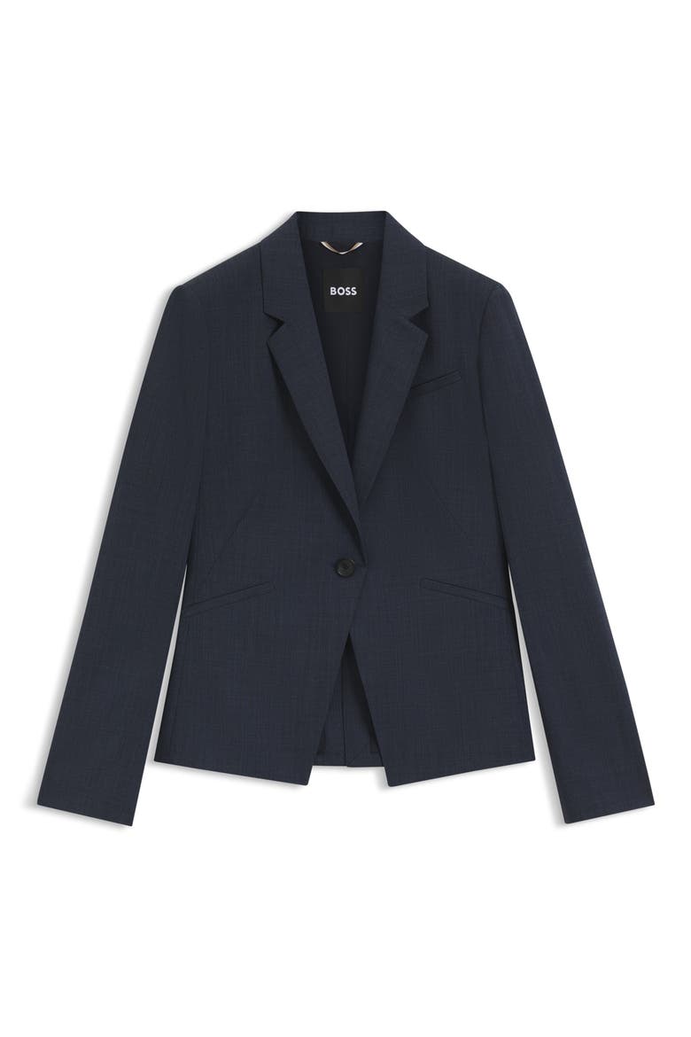 Jia Wool Jacket, Alternate, color, SKY CAPTAIN