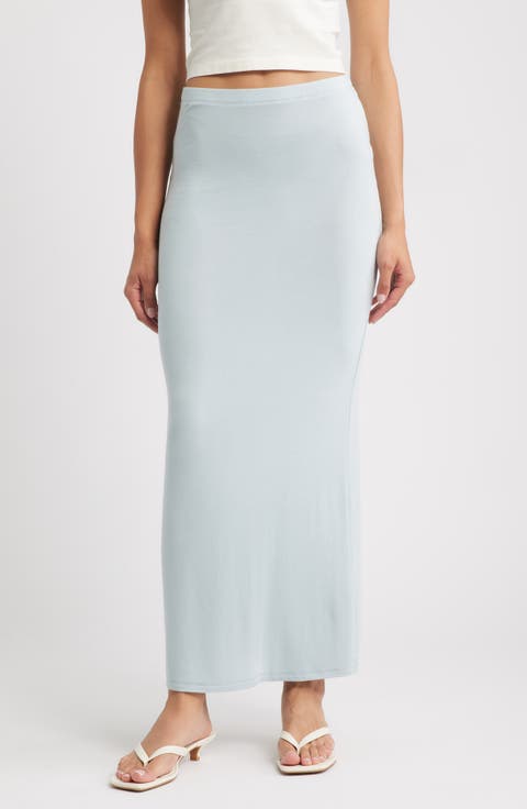 Eloise Back Slit Maxi Skirt