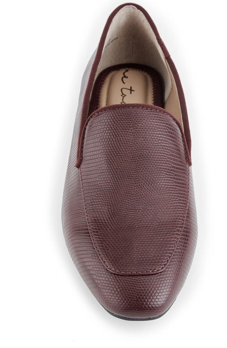 Me Too Promise Embossed Loafer, Alternate, color, Maroon