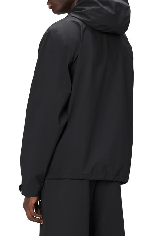 Rains Suva Hardshell Cargo Jacket In Black
