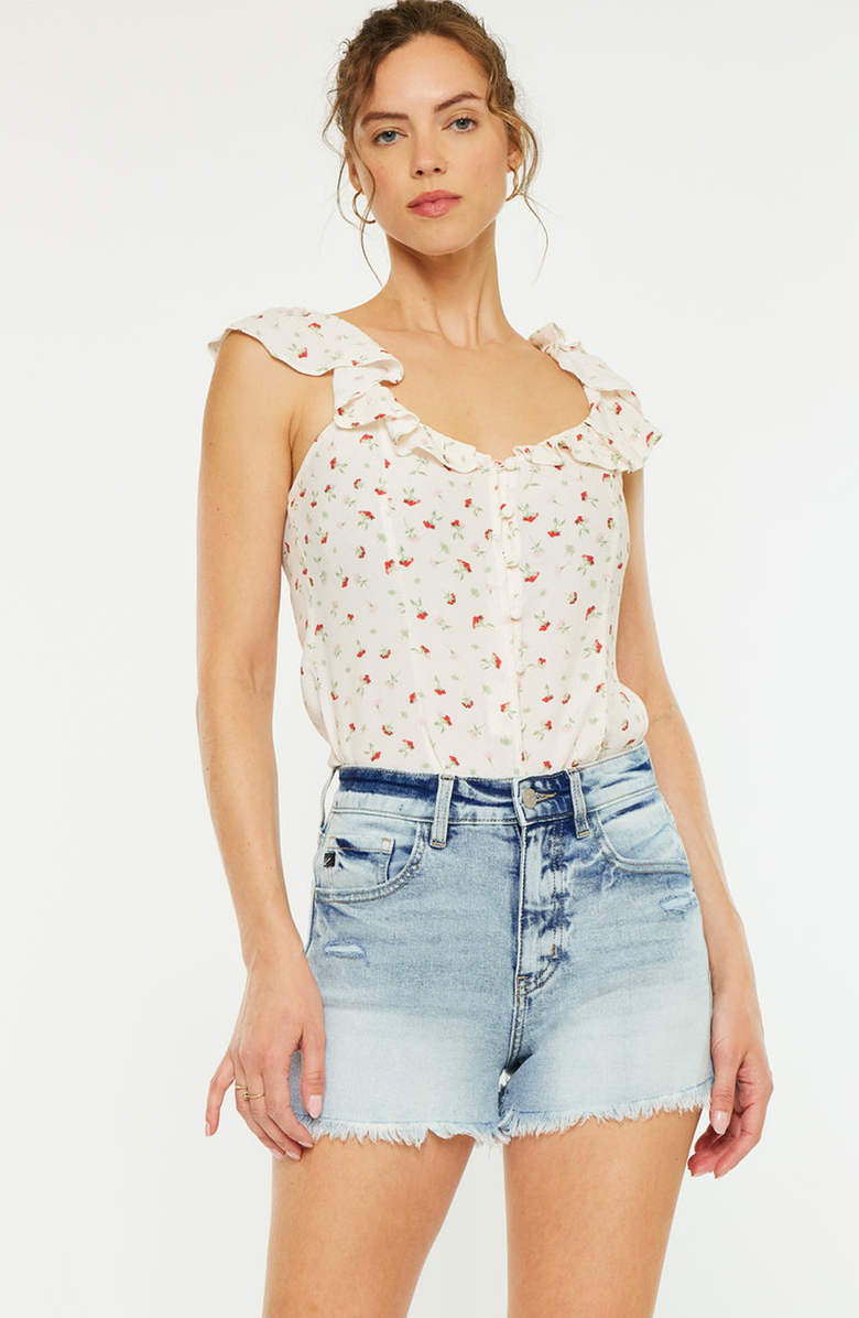 KanCan Gardenia High Rise Mom Shorts, Alternate, color, 