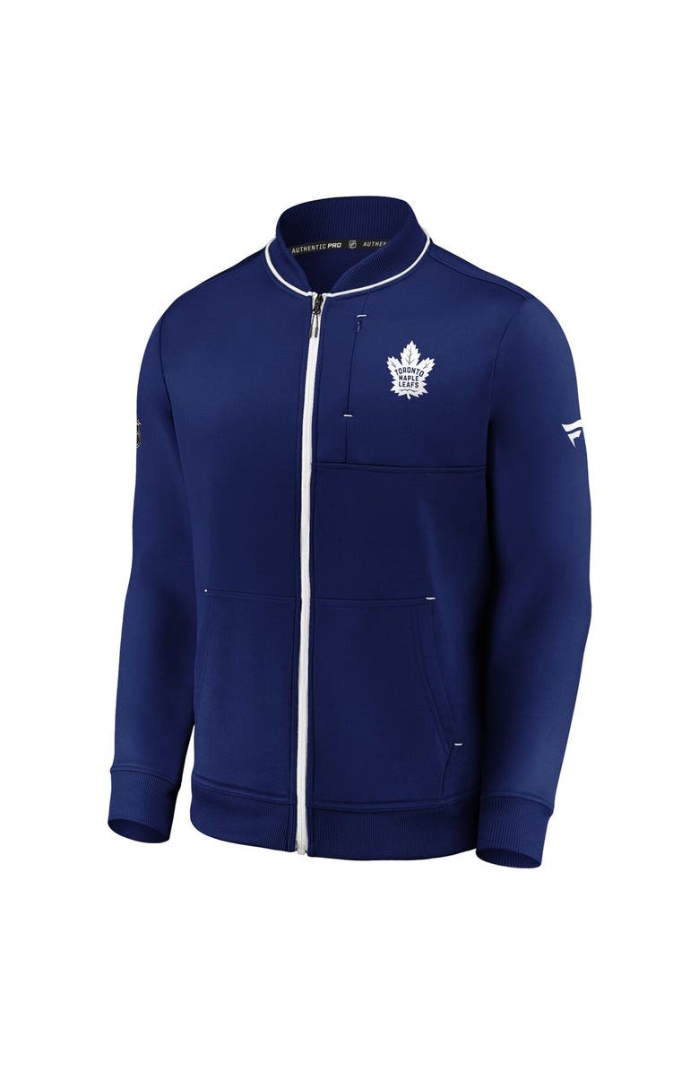 FANATICS Men's Fanatics Branded Blue Toronto Maple Leafs Authentic Pro Locker Room Full-Zip Jacket, Alternate, color,