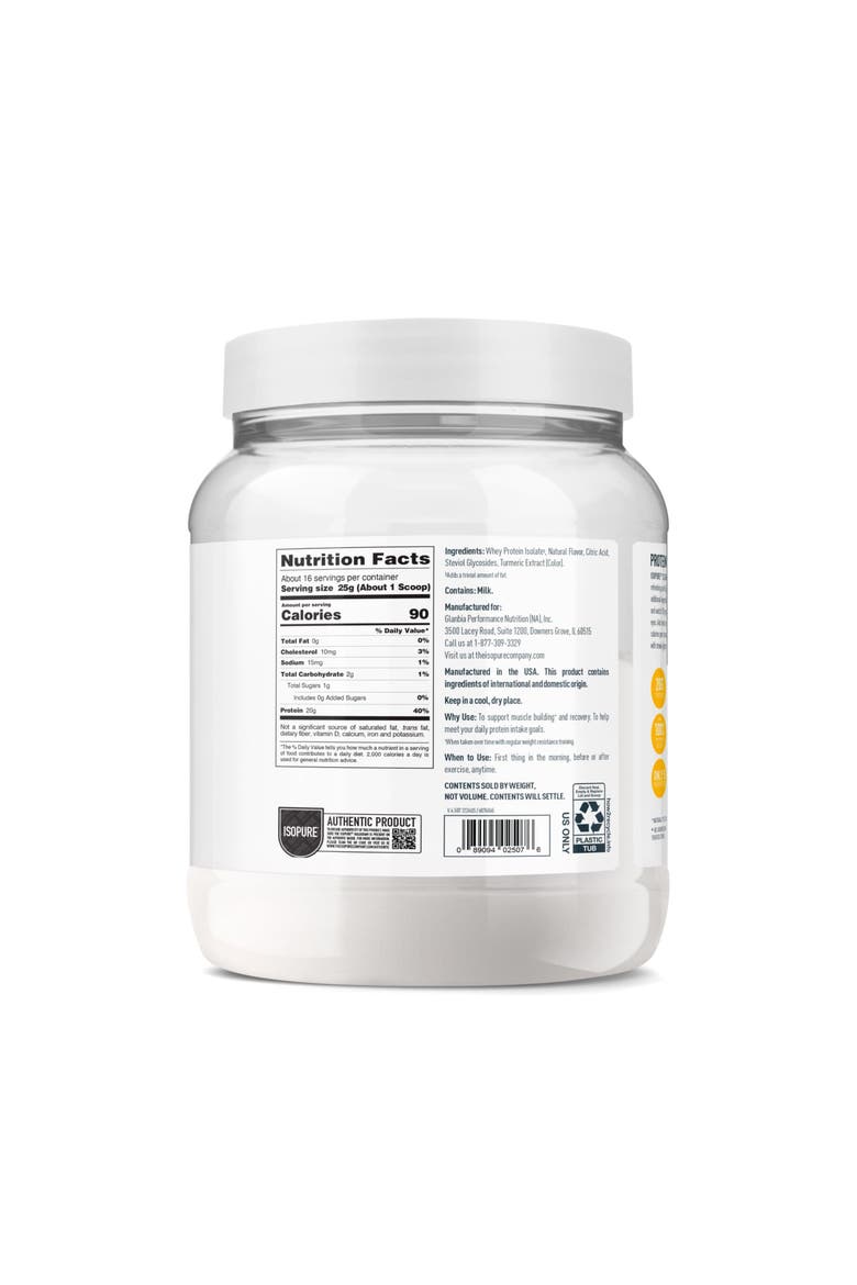 Clear Low Carb 100% Whey Protein Isolate Powder, Citrus Lemonade, 20g Protein, About 16 Servings, Alternate, color, None