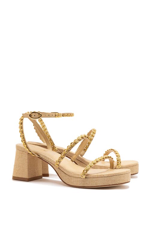Larroude Larroudé Gio Milanina Sandal In Neutral