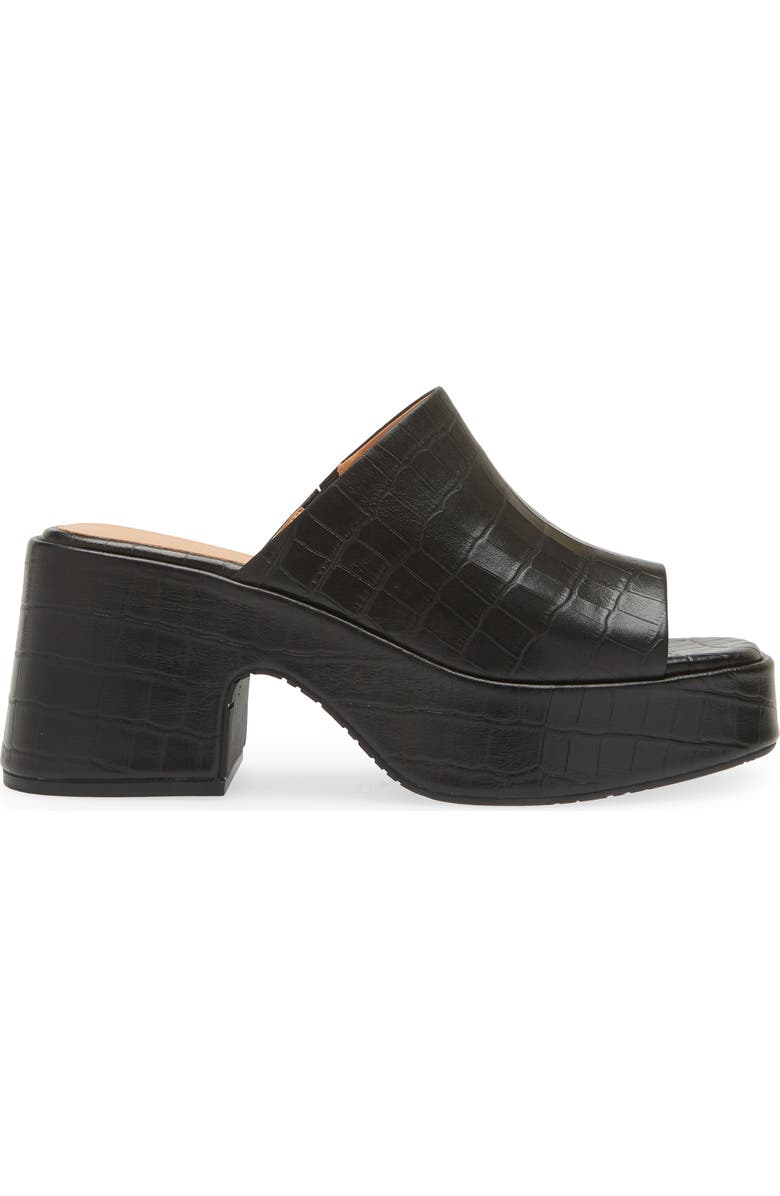 Chocolat Blu Helia Platform Sandal, Alternate, color, Black Crocodile