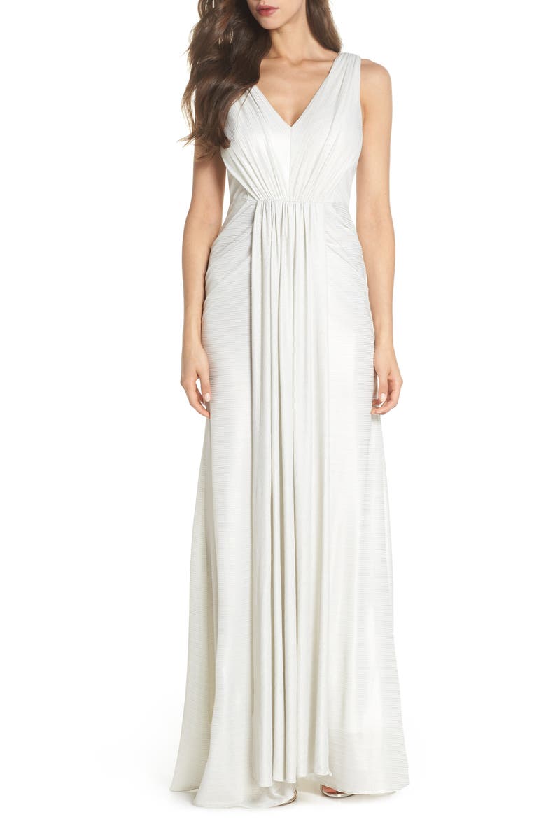 Ruched Gown, Main, color, IVORY