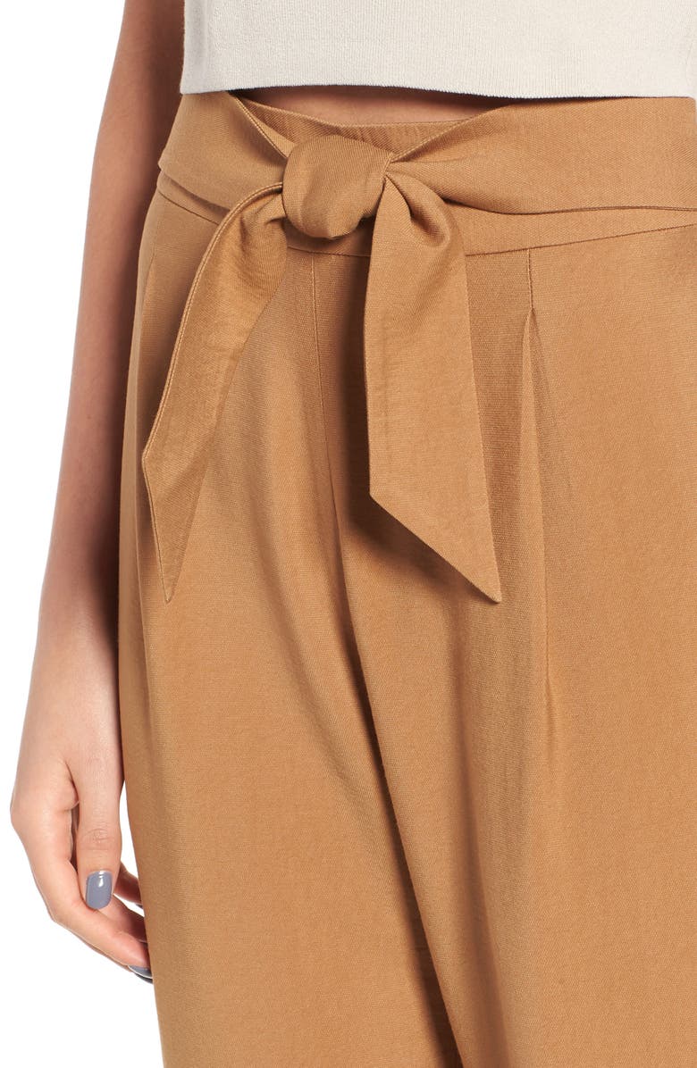 Leith Tie Front Pant, Alternate, color, 