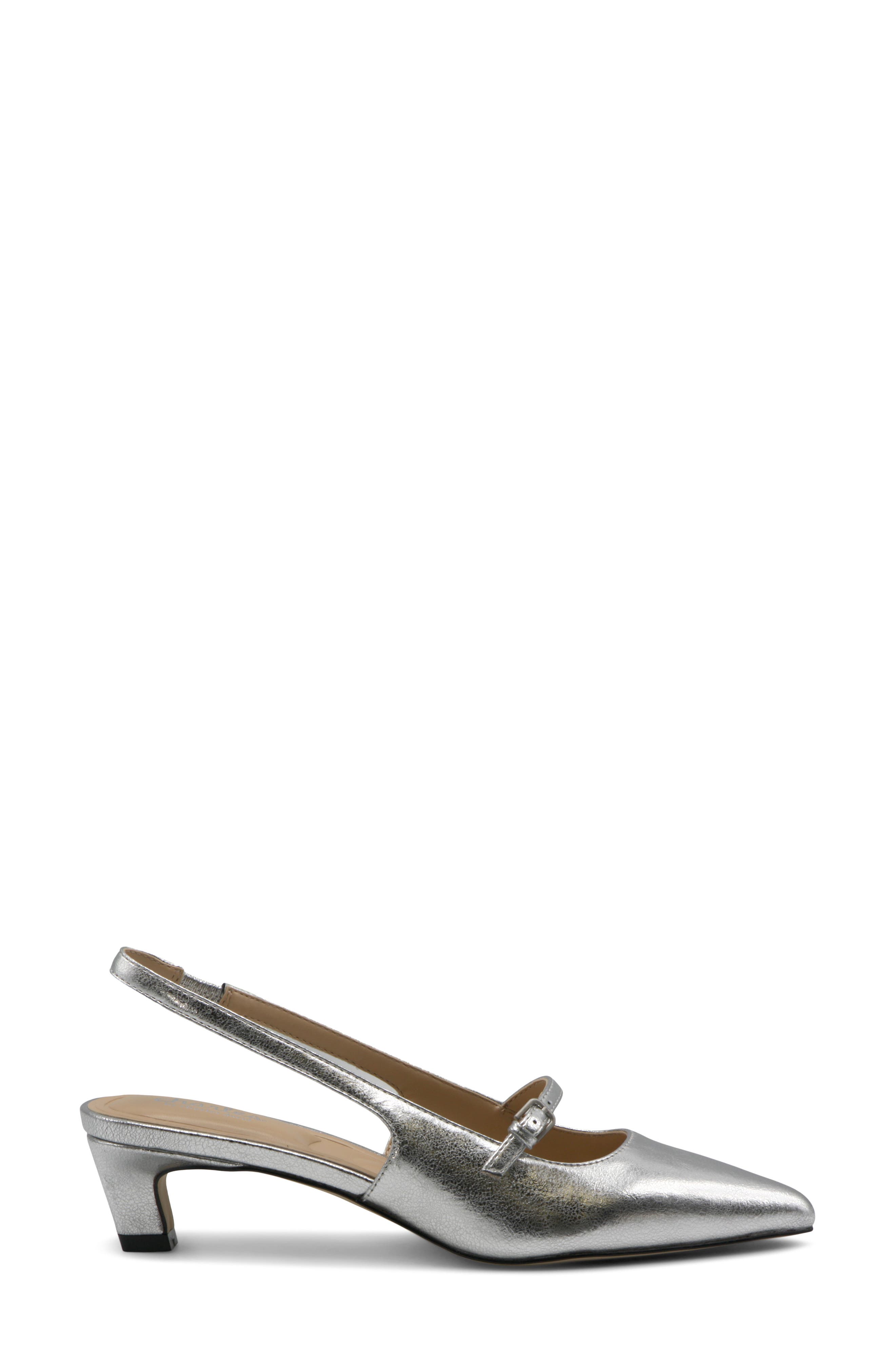 Charles by Charles David Adria Slingback Pump, Alternate, color, Chrome-Mt