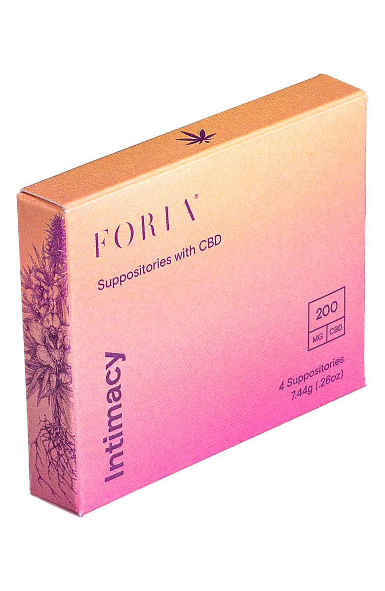 FORIA Intimacy Suppositories with CBD, Alternate, color, 