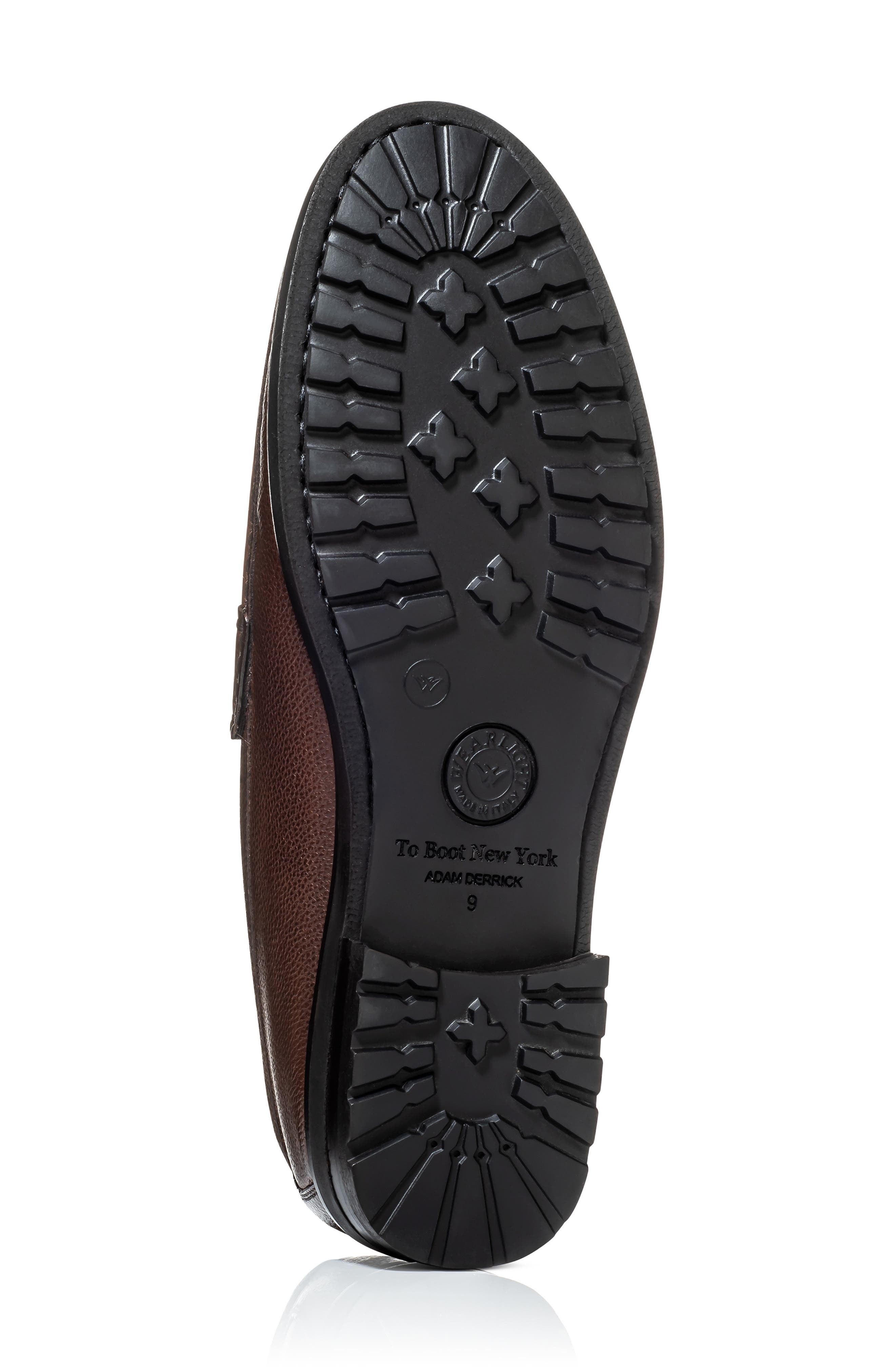 Fischer Leather Penny Loafer, Alternate, color, WINDSOR BRUCIATO