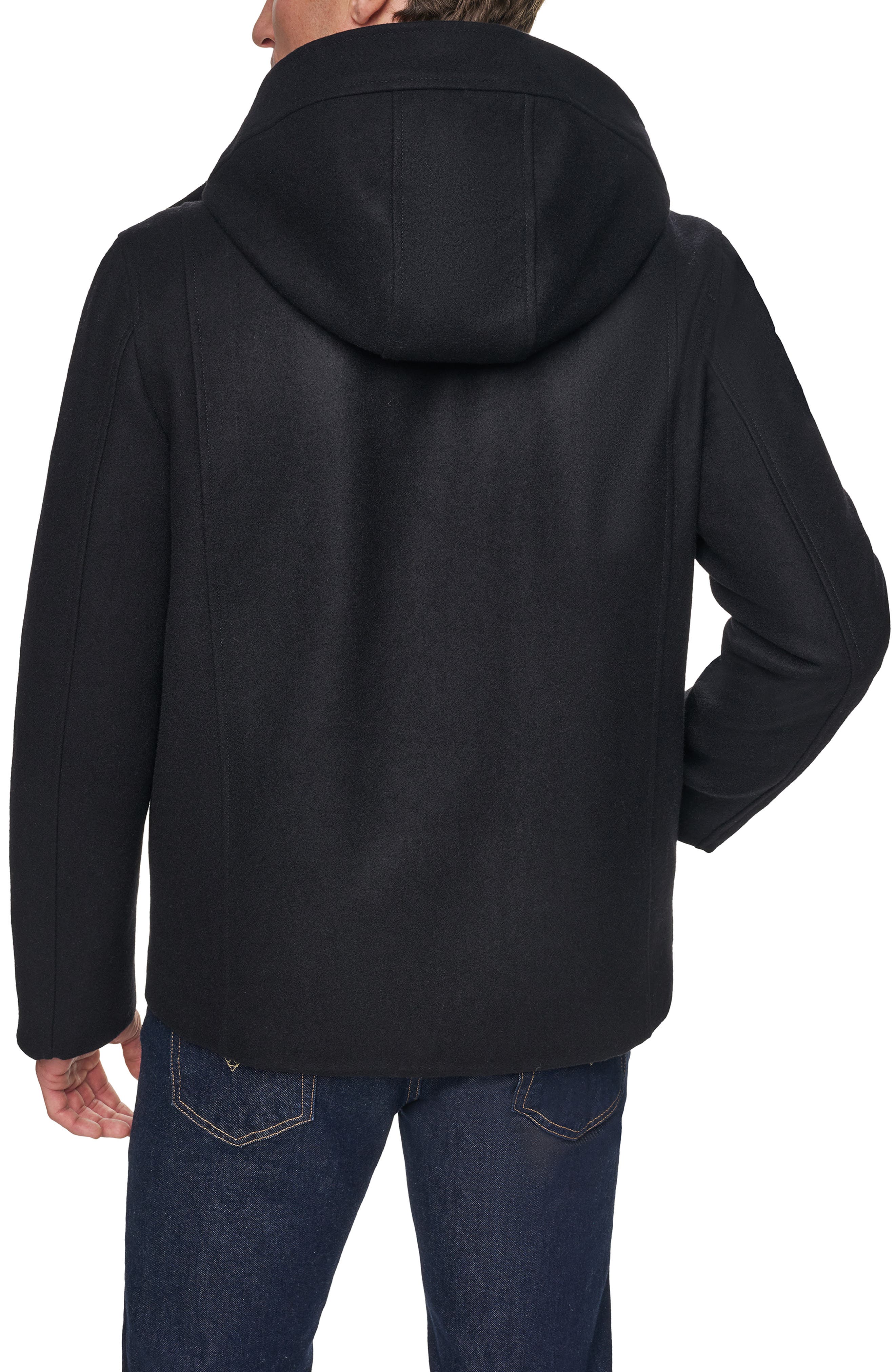 Cole Haan Signature Hooded Wool Blend Field Coat (Men) | Nordstrom