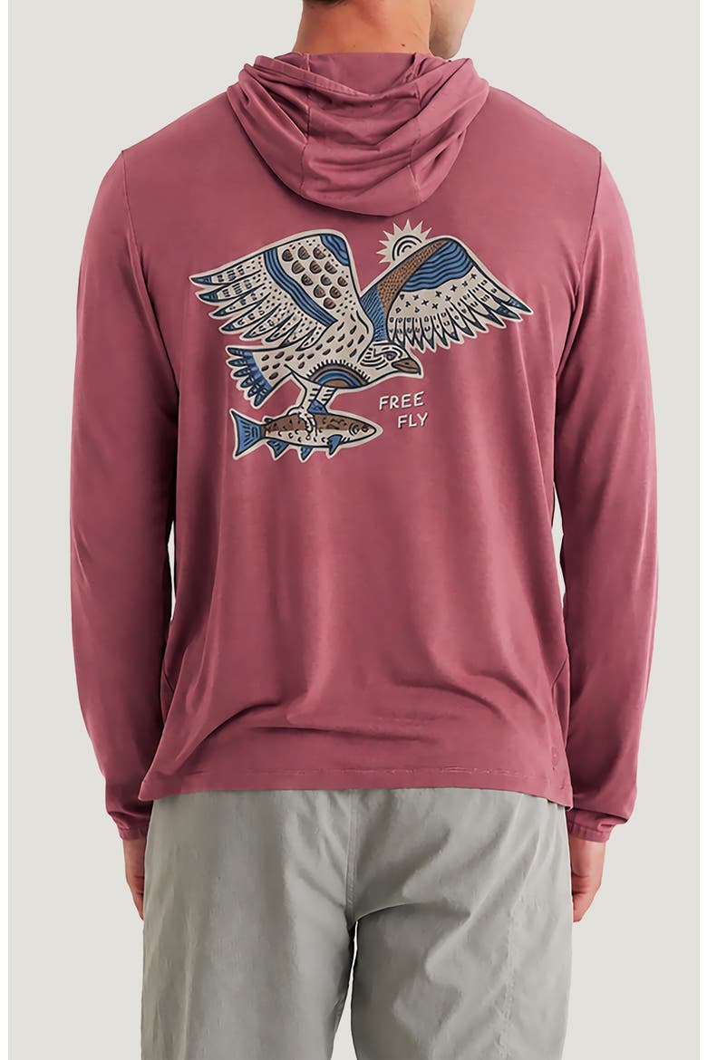 Osprey Catch Graphic Hoodie, Alternate, color, PLUM