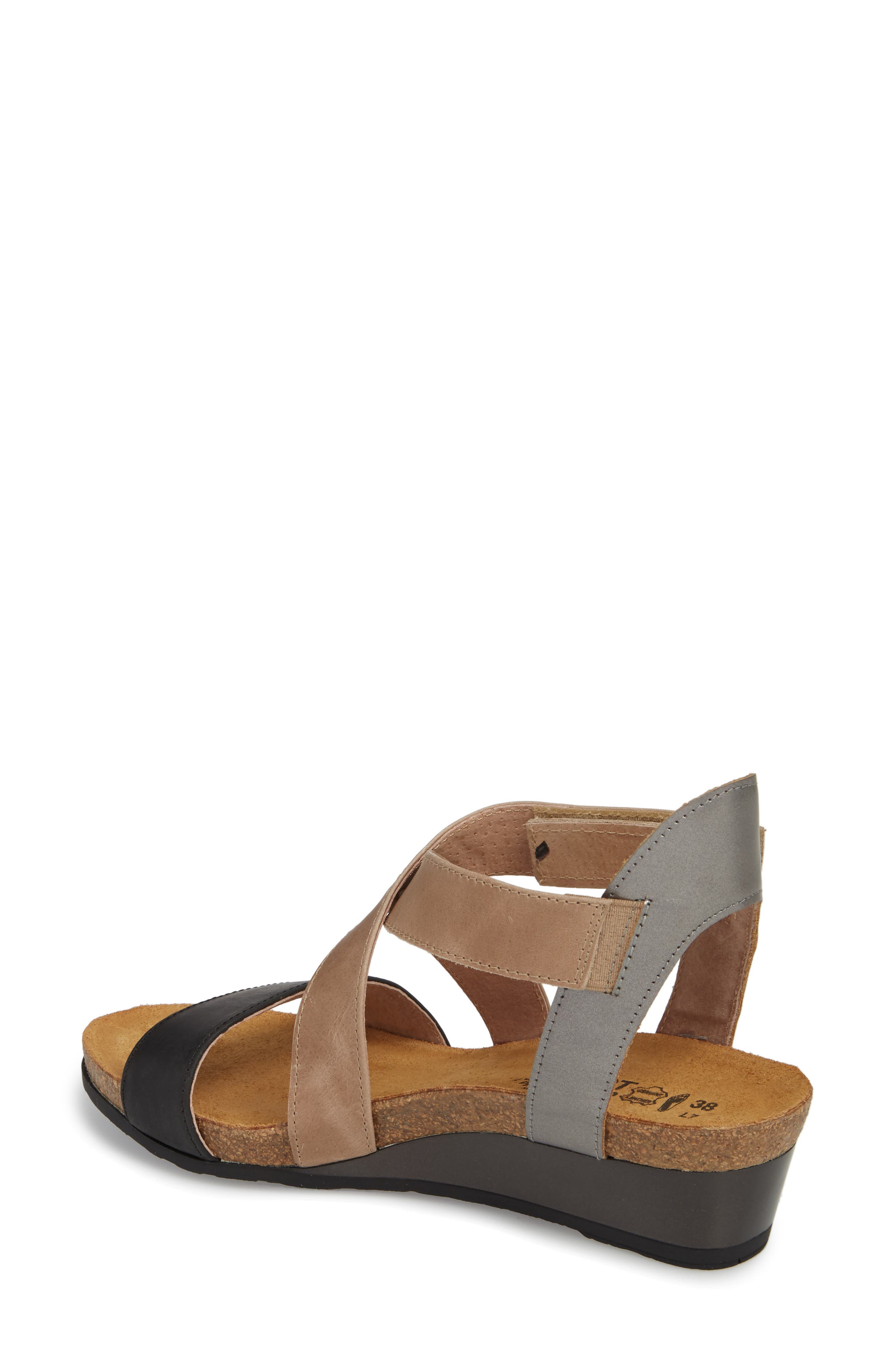 Naot Vixen Wedge Sandal, Alternate, color, 