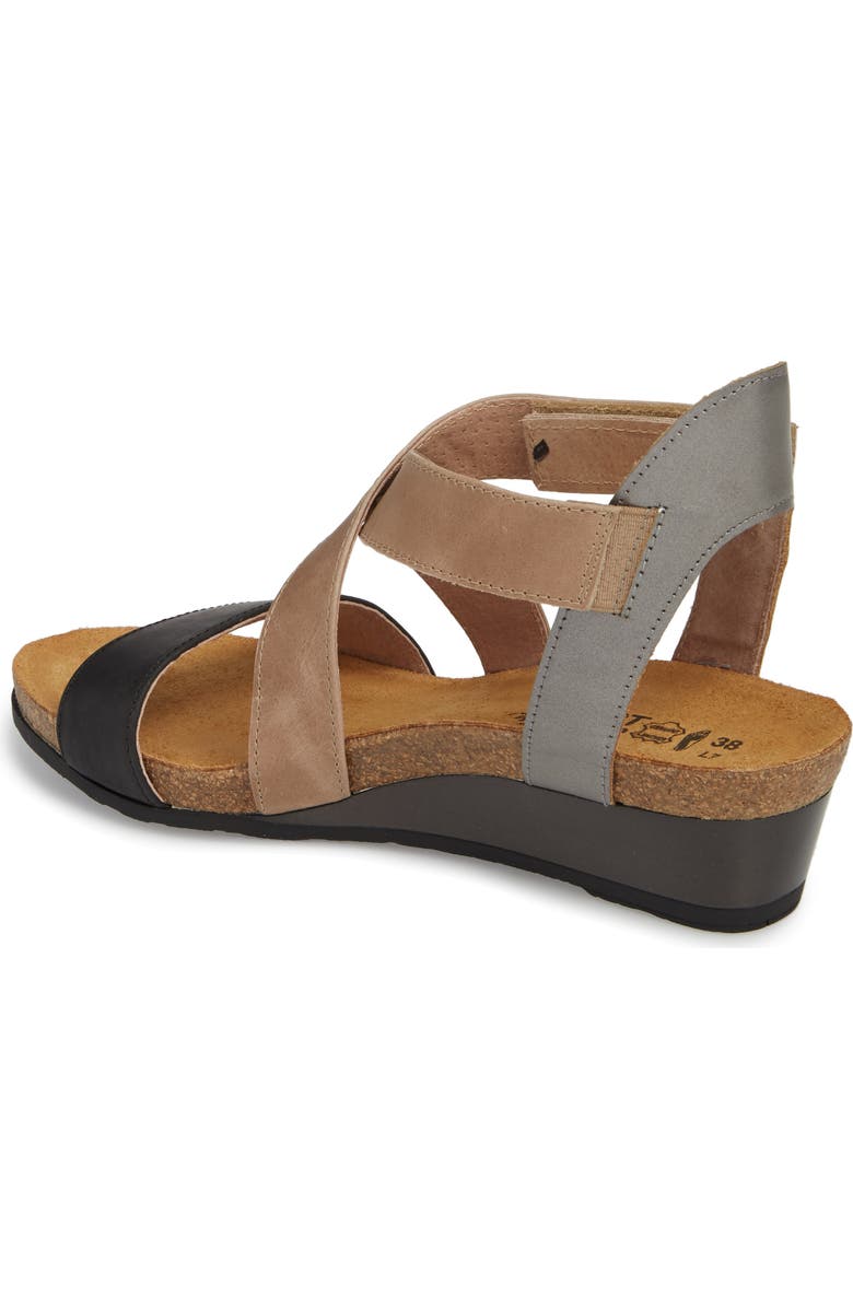 Naot Vixen Wedge Sandal, Alternate, color,
