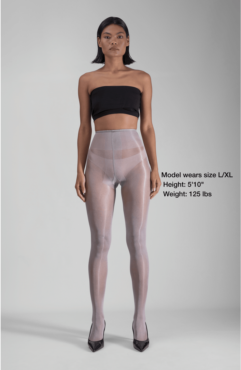 LECHERY<sup>®</sup> 3 Pairs of Glossy Semi-Opaque Tights, Alternate, color, Grey