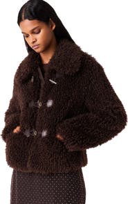 maje Short Curly Coat