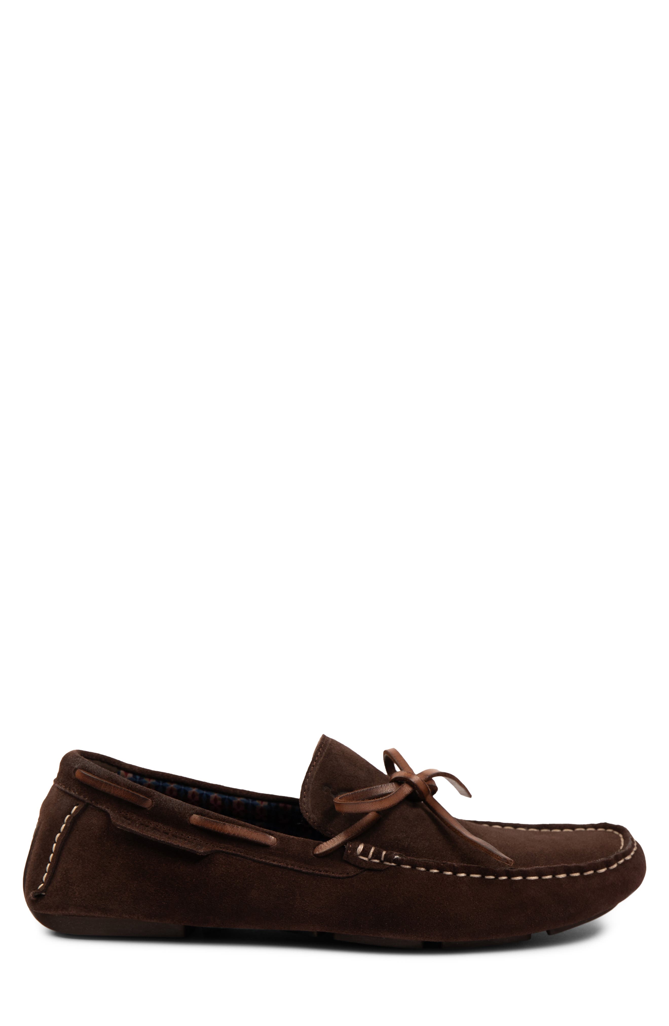 Derek Leather Driving Moccasin, Alternate, color, CHOCOLATE