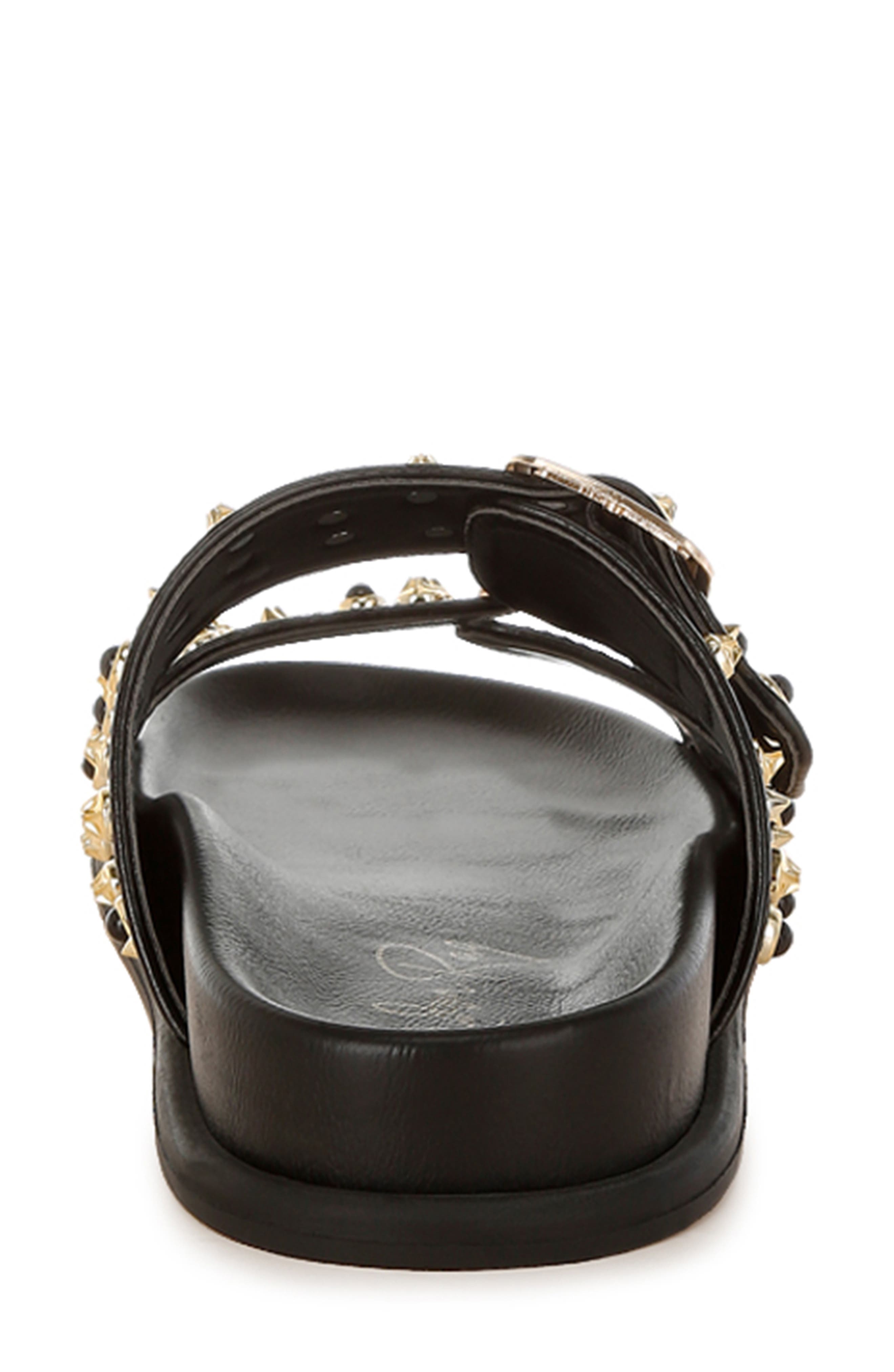 LONDON RAG Lumina Studded Slide Sandal, Alternate, color, Black