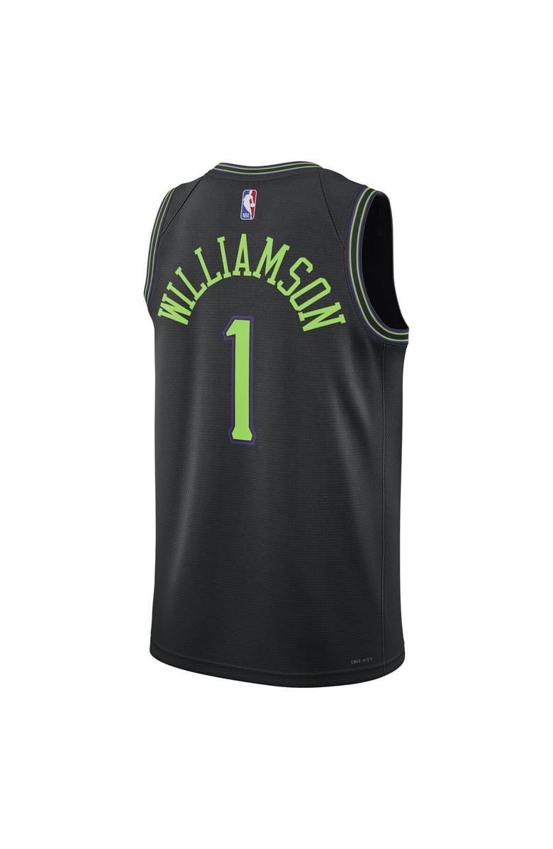 Nike Unisex Nike Zion Williamson Black New Orleans Pelicans 2023/24 Swingman Jersey - City Edition, Alternate, color, Black