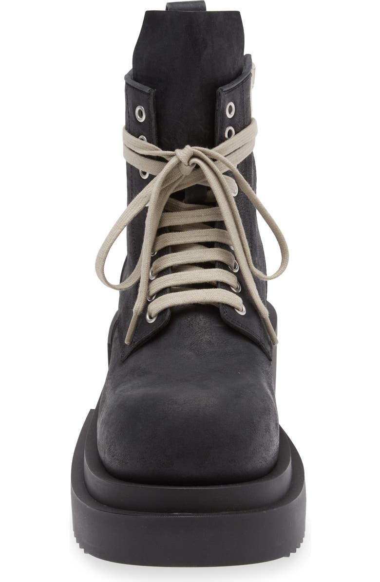 Rick Owens Lido Laced Combat Boot, Alternate, color,