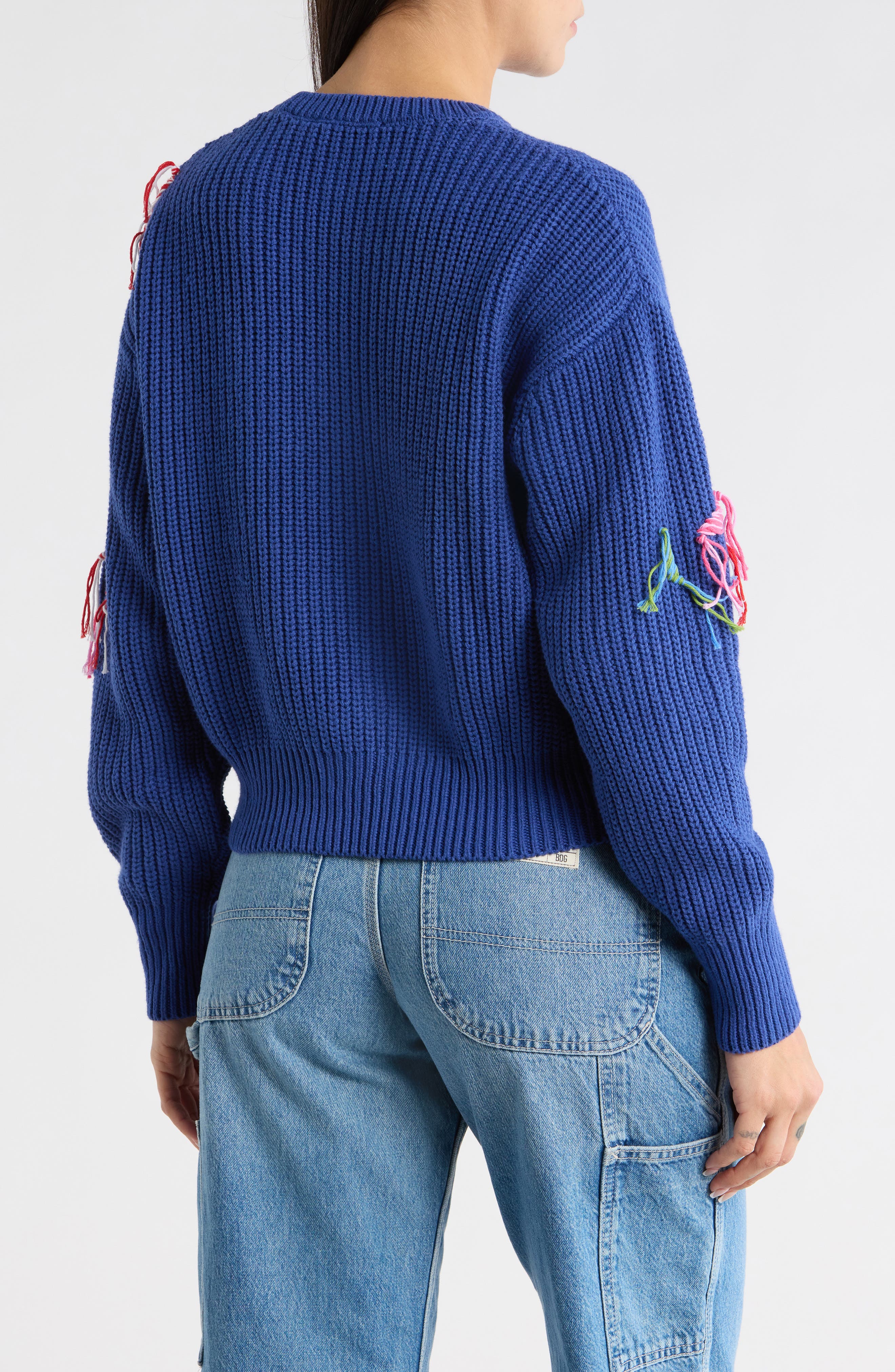 Thin Gauge Graphic Crewneck Sweater - image 4