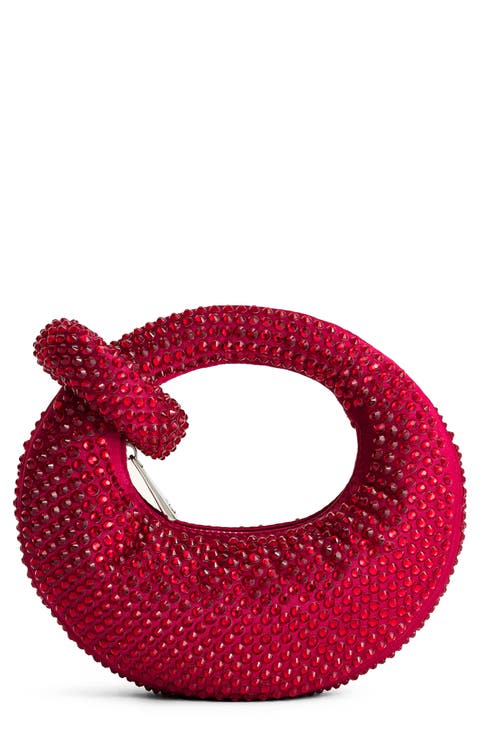 Abacus Embellished Top Handle Bag