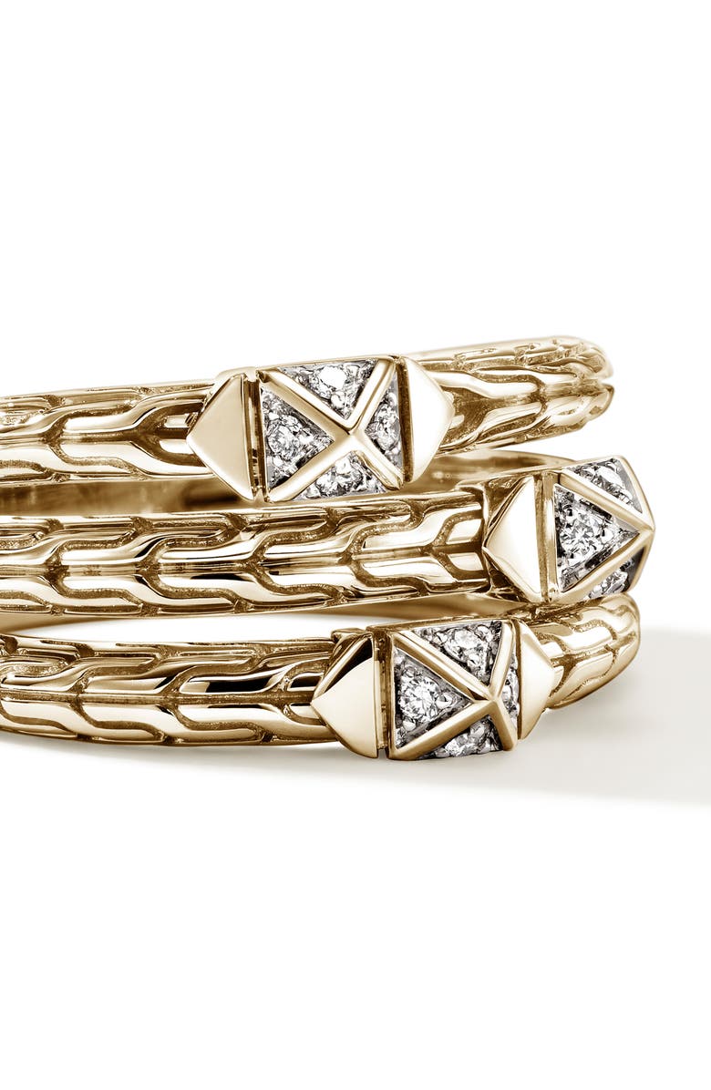 John Hardy Icon Stud Triple Row Ring, Alternate, color, Gold