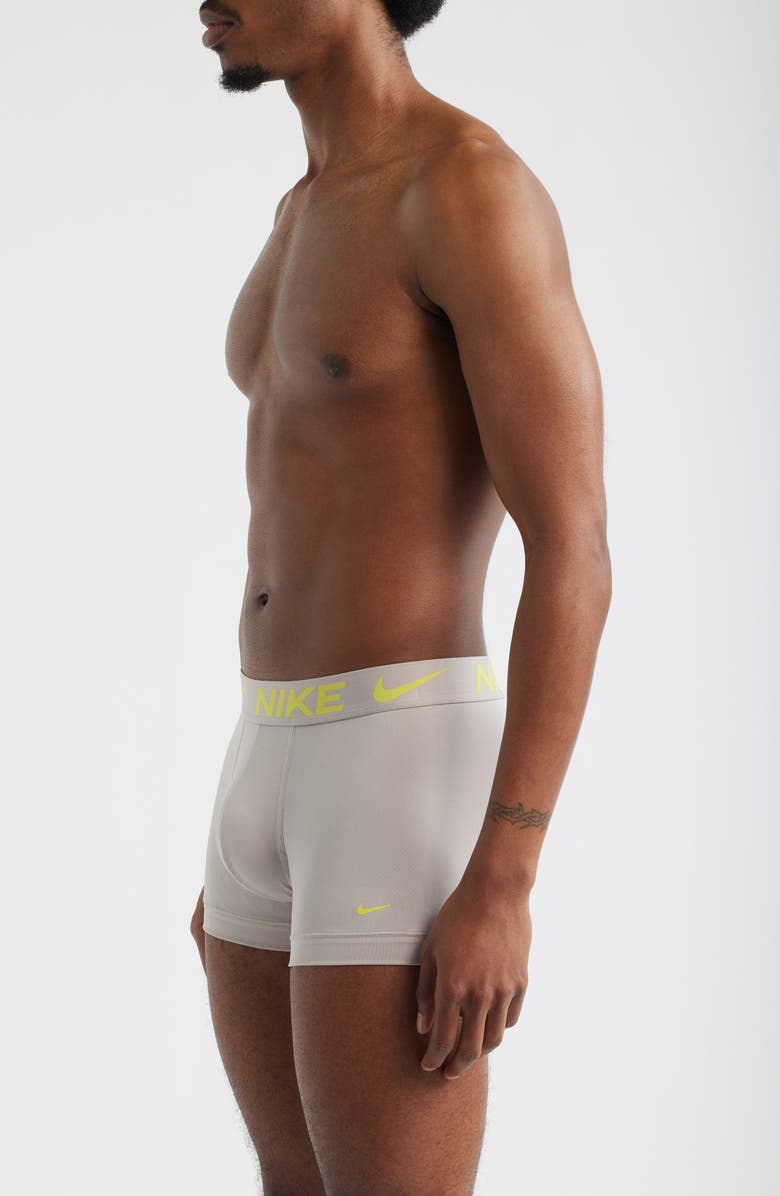 Nike 3-Pack Dri-FIT Essential Micro Trunks, Alternate, color, Blue/ Black/ Pearl