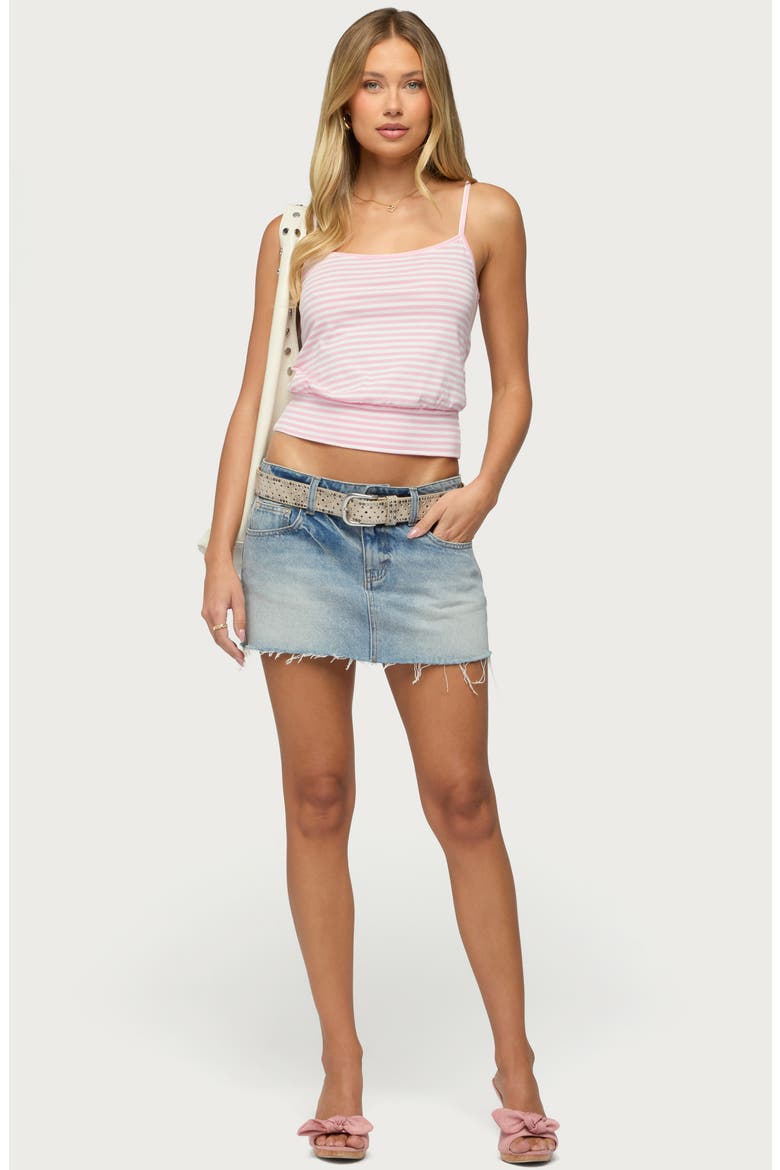 Hazelina Striped Tank Top, Alternate, color, LIGHT-PINK-AND-CREAM