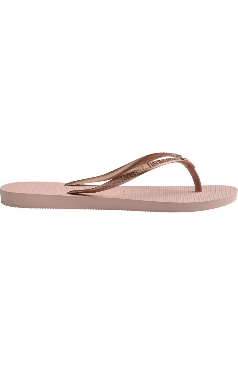 Havaianas Slim Crystal II Flip Flop, Alternate, color, Ballet
