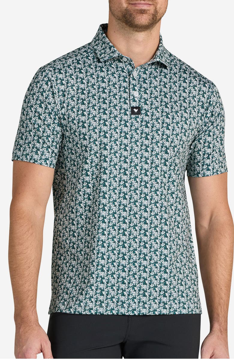 Bad Birdie Jungle Shadow Performance Golf Polo, Main, color, Jungle Shadow