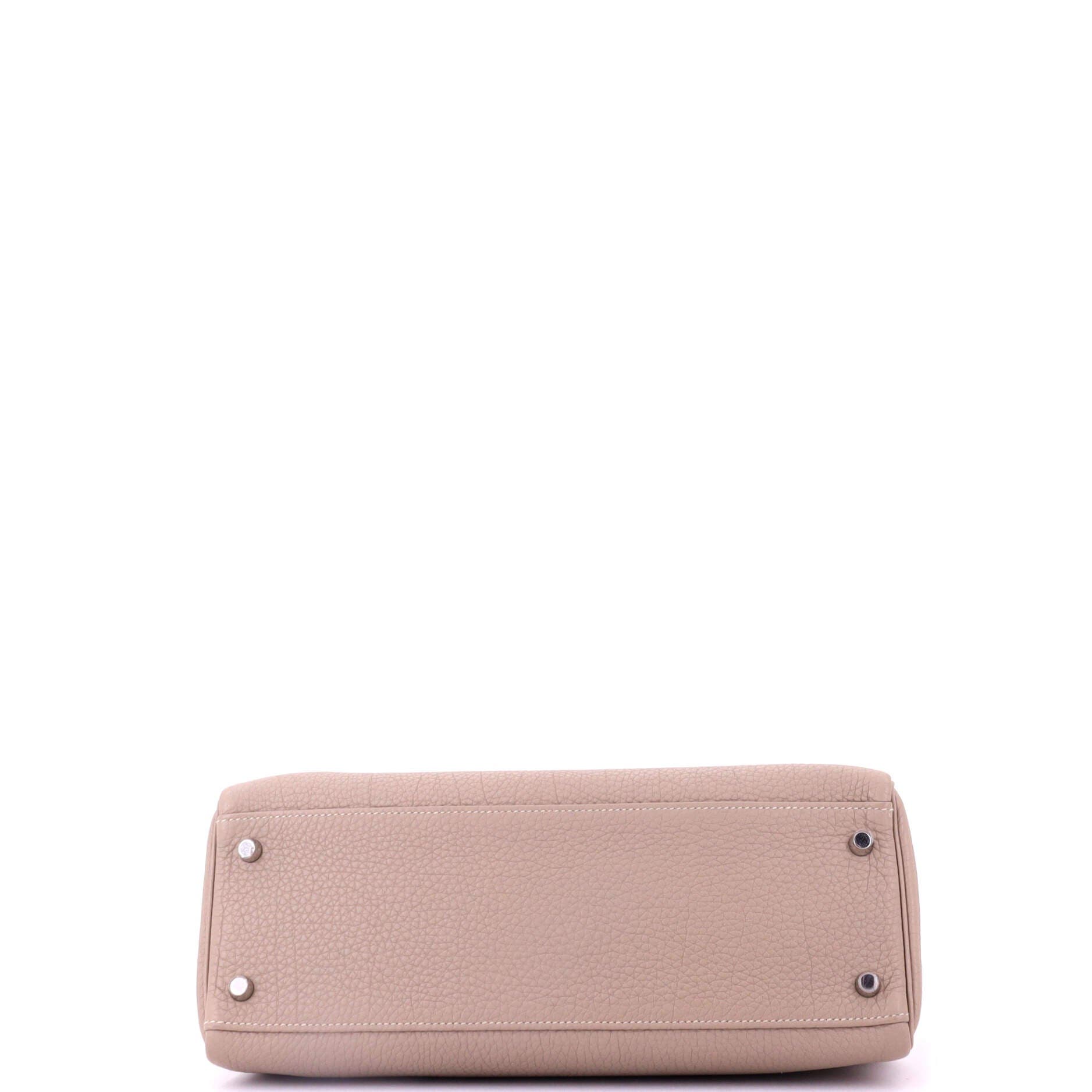 Pre-Owned Hermes Kelly Handbag Grey Togo with Palladium Hardware 32, Alternate, color, Gris Tourterelle