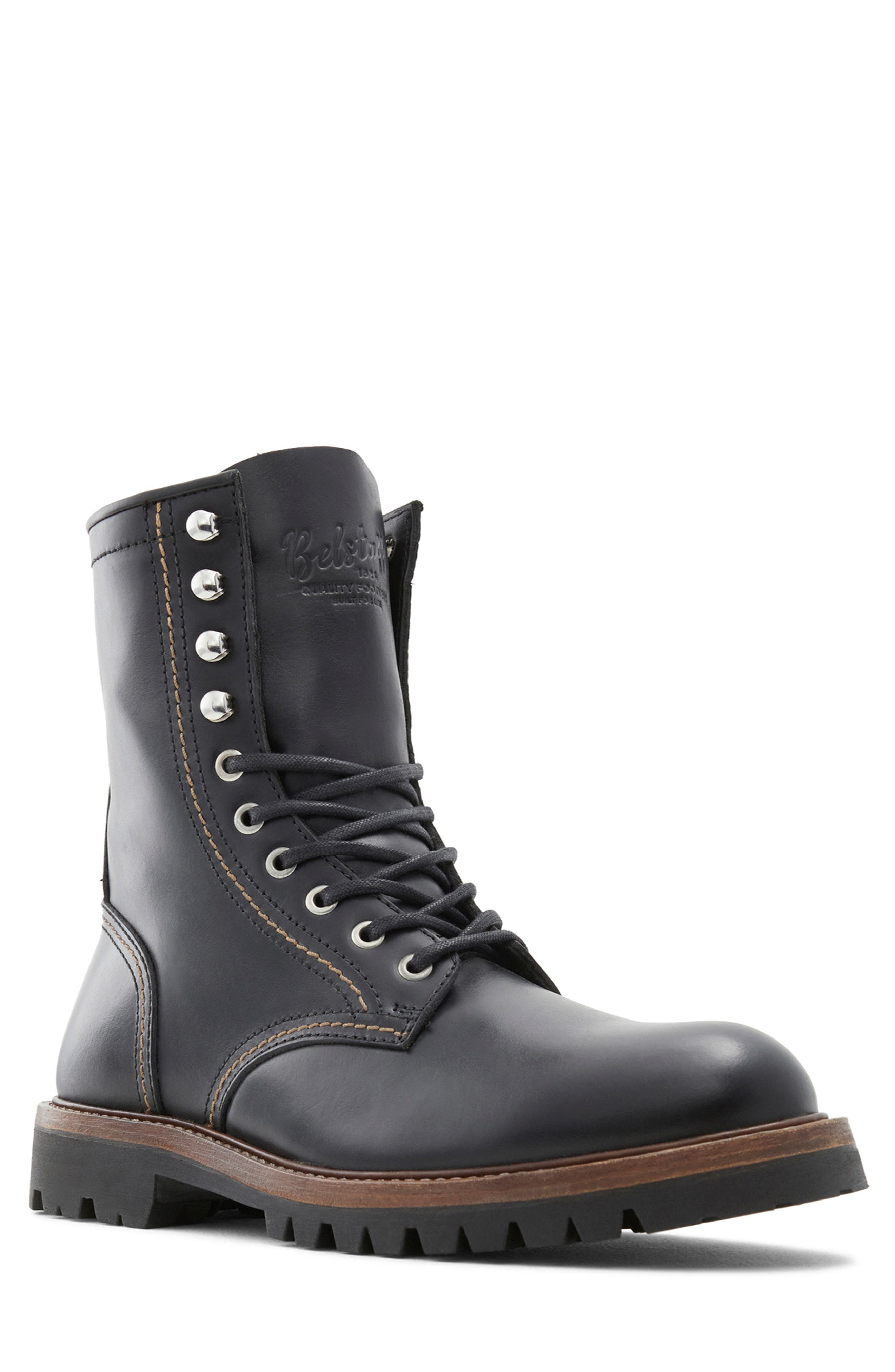 Belstaff Marshall Plain Toe Boot, Main, color, 