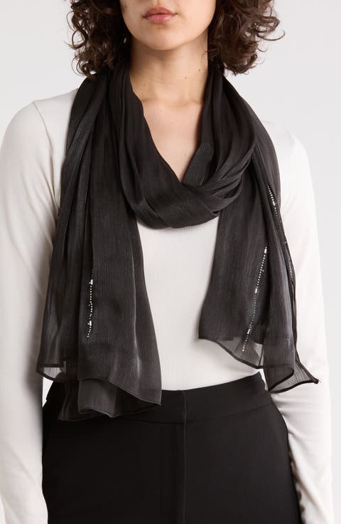Embellished Oblong Scarf
