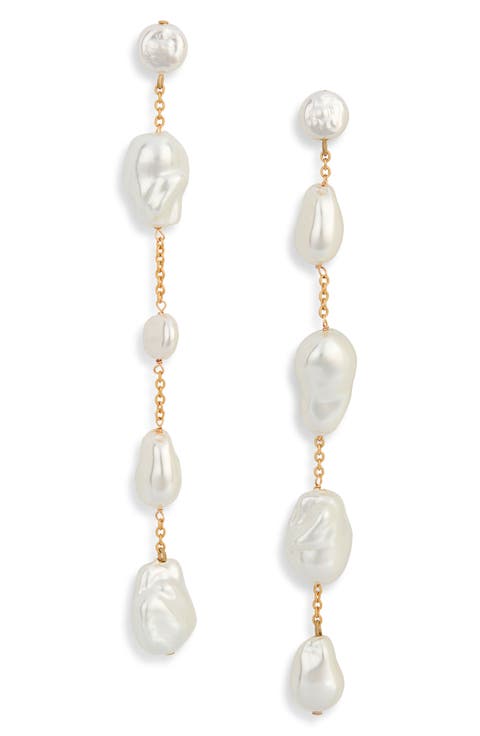 Vana Faux Pearl Drop Earrings