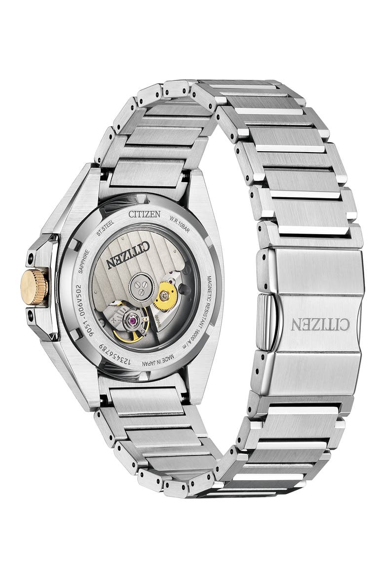 Series8 831 Automatic Bracelet Watch, 40mm, Alternate, color, SILVER-TONE