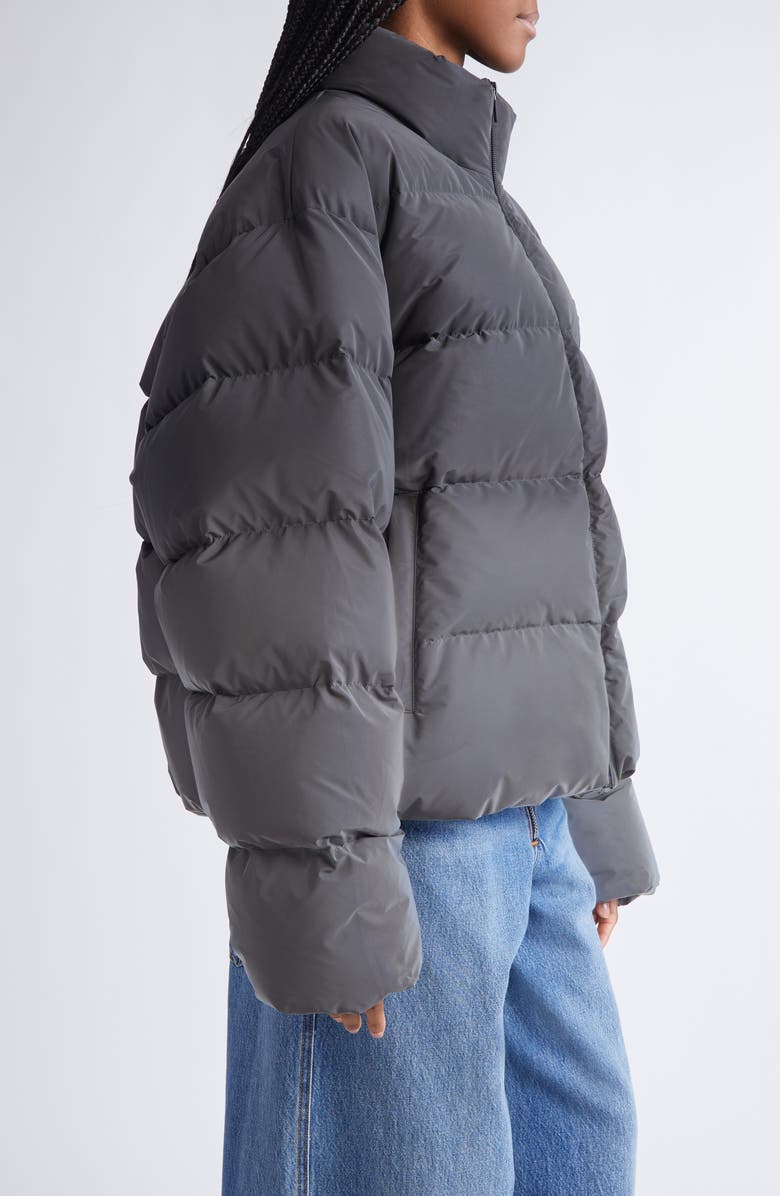 Alexander Wang Reflective Gradient Puffer Jacket, Alternate, color, Silver/ Black