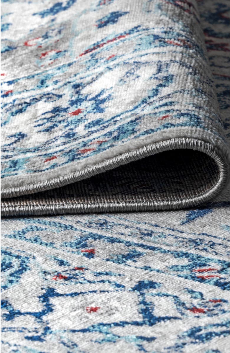 JONATHAN Y Modern Persian Vintage Medallion Area Rug, Alternate, color, Light Gray/Blue