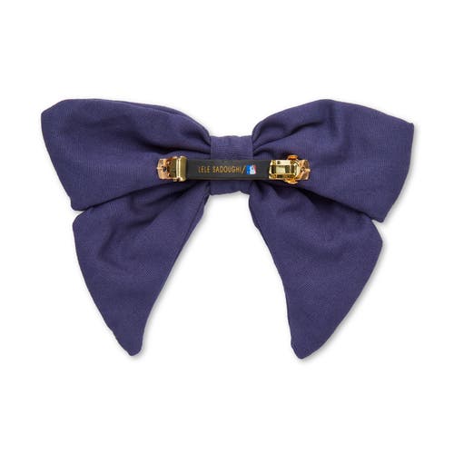 Lele Sadoughi Mlb Red Sox Bow Barrette In Blue