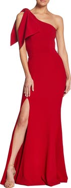 Dress the Population Georgina One-Shoulder Crepe Gown
