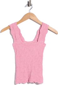 Free People Love Letter Floral Knit Camisole
