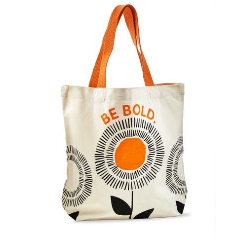 Be Bold Tote Orange Cotton Everyday