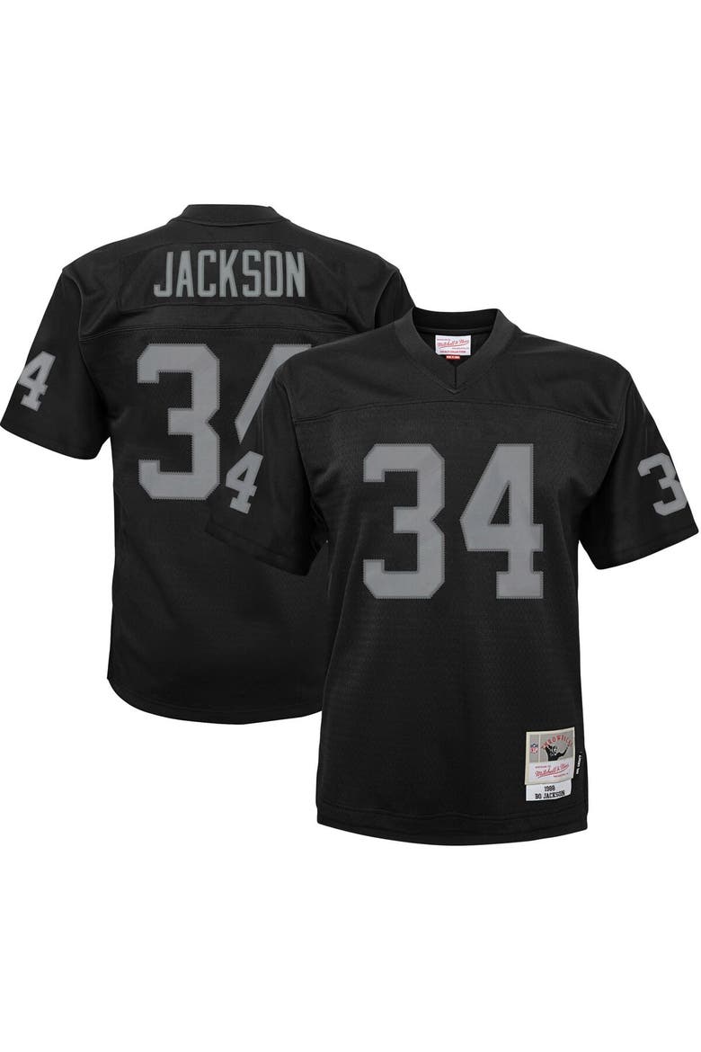 Toddler Mitchell & Ness Bo Jackson Black Las Vegas Raiders 1988 Retired Legacy Jersey, Main, color, Black