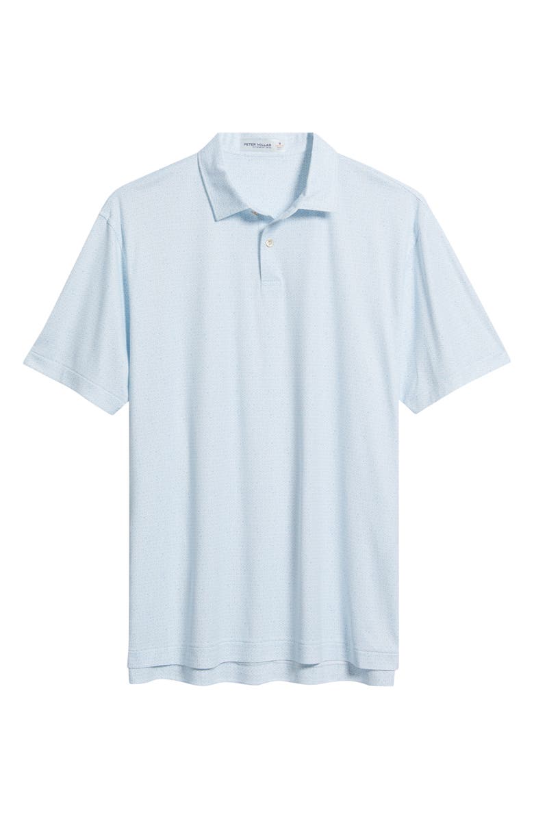 Peter Millar Hoops Featherweight Performance Polo, Alternate, color, White/Blue