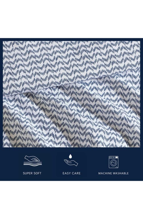 Nautica Ikat Wave 200 Thread Count Cotton Percale Sheet Set